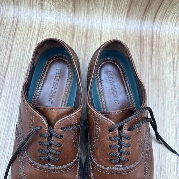 Florsheim Men’s Brown  Leather Wingtip Oxford‎ Comfort Shoes Size 8 D main image 5